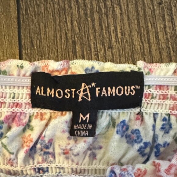 Almost Famous Multicolor Floral Smocked Blouse - Picture 2 of 4